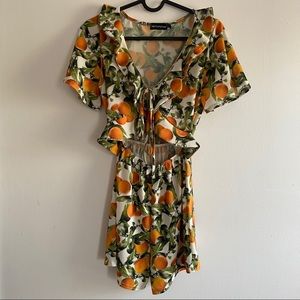 Pretty Little Thing Orange Romper